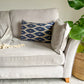 Silk Ikat Cushion Cover, Geometric Design Cushion Cover 40x60