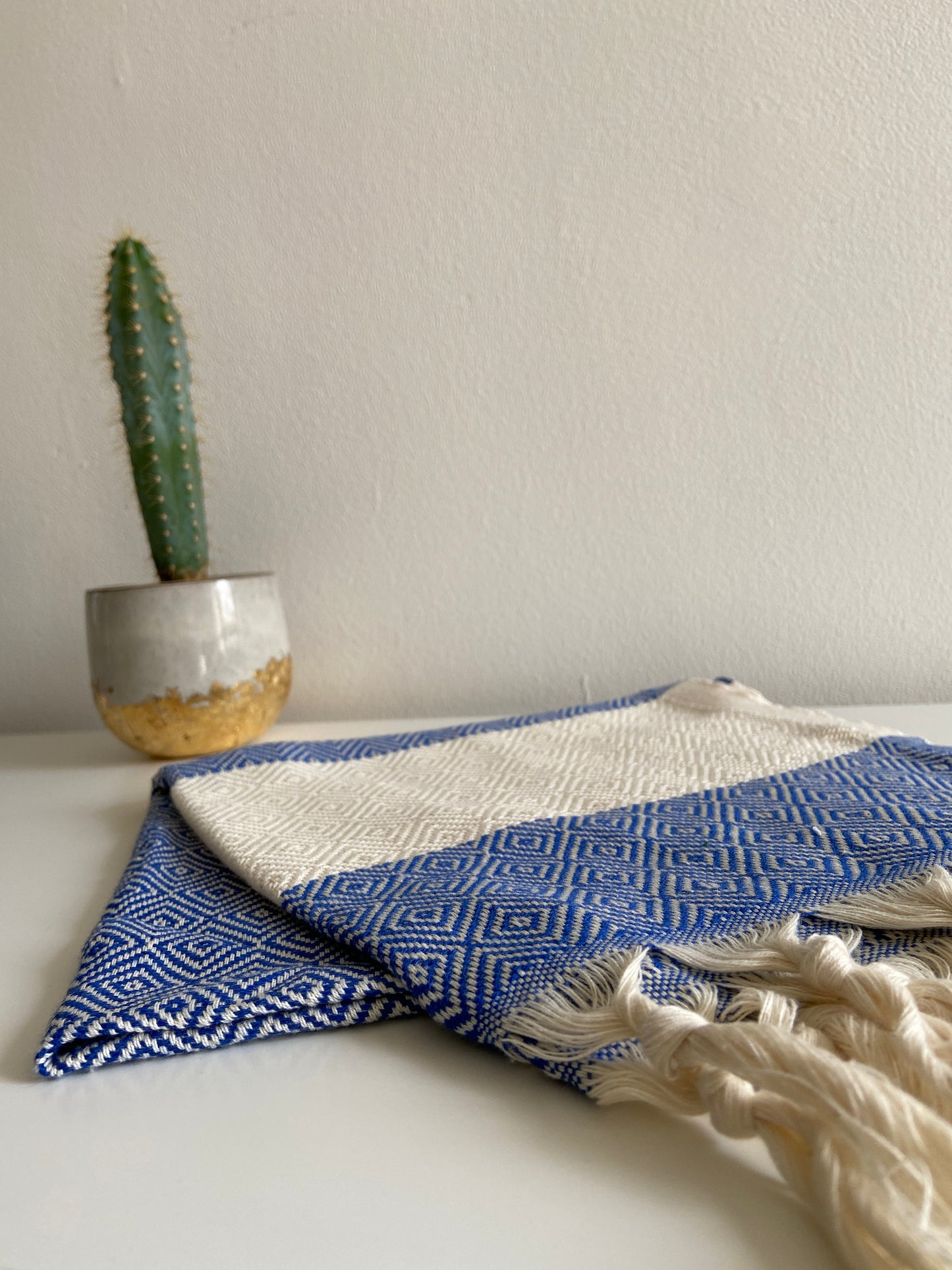 Diamond Design Hand Towel - Kitchen Towel - Bathroom Hand Towel - Cotton Towel