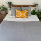 Silk Ikat Yellow Cushion Cover, Decorative Cushions 40x60