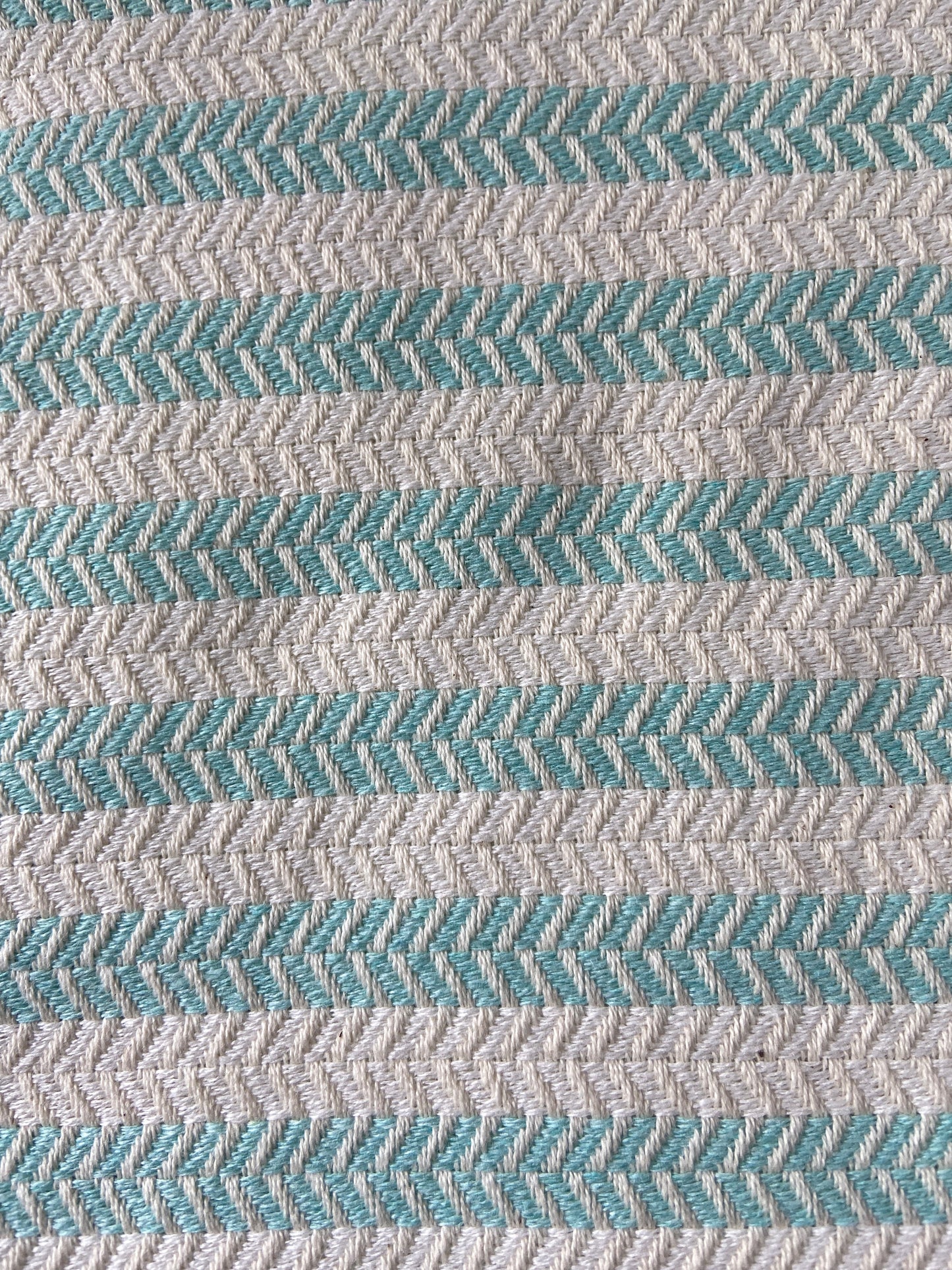 Striped Design Turquoise Hand Towel - Kitchen Towel - Bathroom Hand Towel - Cotton Towel