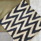 Silk Ikat Cushion Cover, Zigzag Cushion Cover, Black Silk Ikat Cushion Cover, Decorative Cushion Covers, Cushion Covers, Cushion Cover 40x40