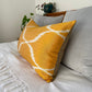 Silk Ikat Yellow Cushion Cover, Decorative Cushions 40x60