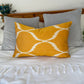 Silk Ikat Yellow Cushion Cover, Decorative Cushions 40x60