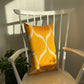 Silk Ikat Yellow Cushion Cover, Decorative Cushions 40x60