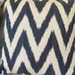 Silk Ikat Cushion Cover, Zigzag Cushion Cover, Black Silk Ikat Cushion Cover, Decorative Cushion Covers, Cushion Covers, Cushion Cover 40x40
