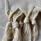 Striped Design Tea Towel - Cream Kitchen Towel - Bathroom Hand Towel - Cotton Towel