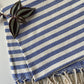 Striped Design Blue Hand Towel - Kitchen Towel - Bathroom Hand Towel - Cotton Towel