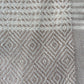 Diamond Striped Design Cream Hand Towel - Kitchen Towel - Bathroom Hand Towel - Cotton Towel